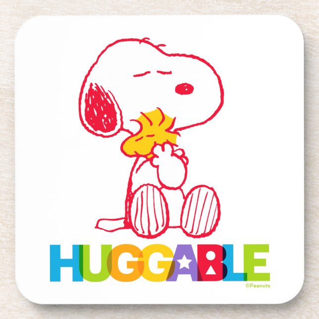 Dessous-de-verre cacahuètes | Snoopy & Woodstock Huggable (Devant)