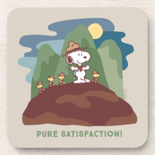 Dessous-de-verre cacahuètes   Snoopy & Woodstock Satisfaction pure