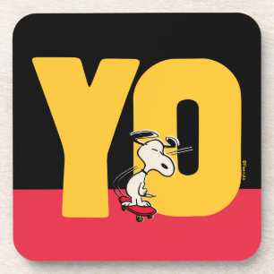 Dessous-de-verre cacahuètes   Snoopy YO Skateboard
