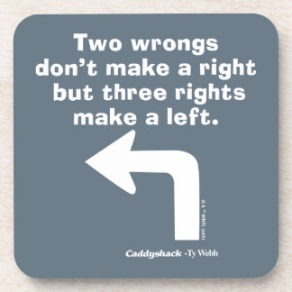 Dessous-de-verre Caddyshack | Deux erreurs ne font pas un droit