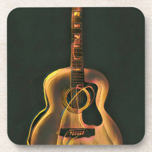 Dessous-de-verre cadeau guitariste cool