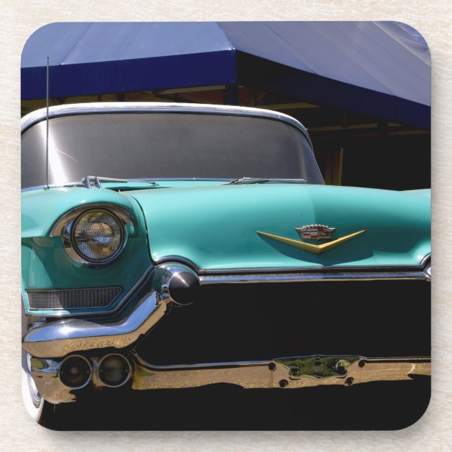 Dessous-de-verre Cadillac vert d'Elvis Presley convertible en (Devant)