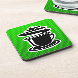 Dessous-de-verre Café chaud ; Vert