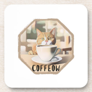 Dessous-de-verre Café Occupé Cute Chat