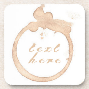 Dessous-de-verre Café tasse café tache brun blanc
