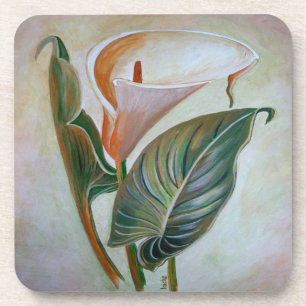 Dessous-de-verre Calla Lily Beau Art Botanique