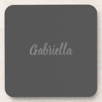 Calligraphie Élégant Gris clair Nom simple