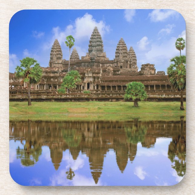 Dessous-de-verre Cambodge, Kampuchea, temple d'Angkor Vat. (Devant)