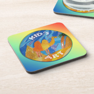 Dessous-de-verre Camel Art by Kids