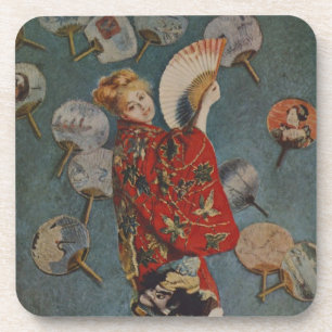 Dessous-de-verre Camille Monet en costume japonais par Claude Monet