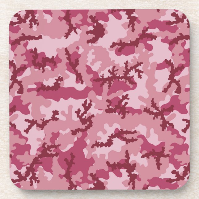 Dessous-de-verre Camouflage rose (Devant)