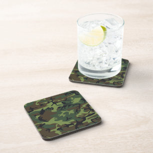 Dessous-de-verre Camouflage vert militaire