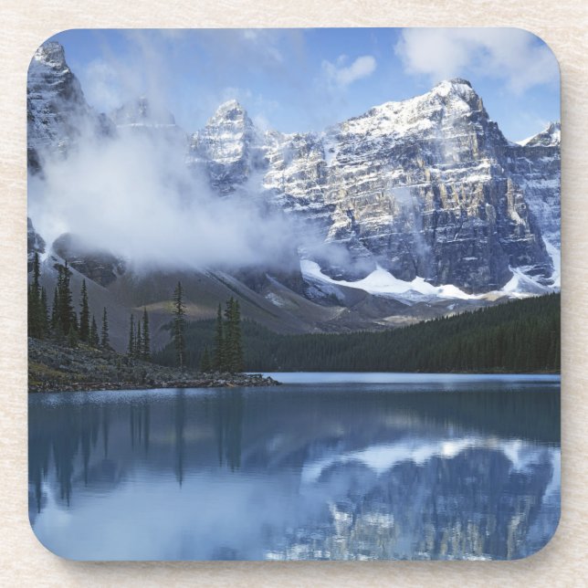 Dessous-de-verre Canada, Alberta, parc national Banff, lac (Devant)