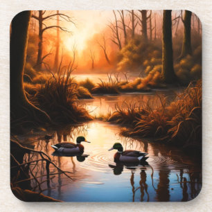 Dessous-de-verre Canards dans le marais