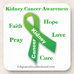 Dessous-de-verre Cancer du rein Ribbon vert