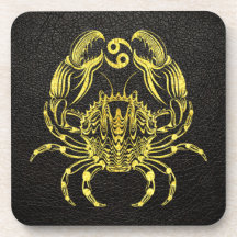 Cancer Gold sur le cuir