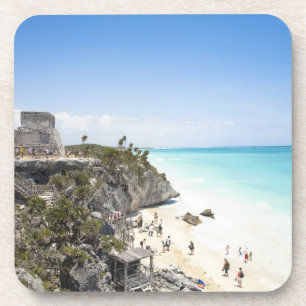 Dessous-de-verre Cancun, Quintana Roo, Mexique - Ruines sur une col