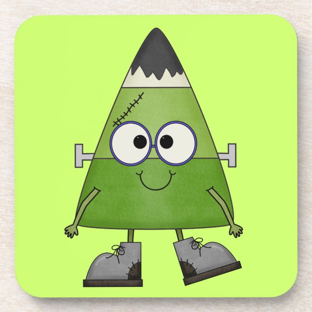 Dessous-de-verre Candy Corn Frankenstein Halloween (Devant)