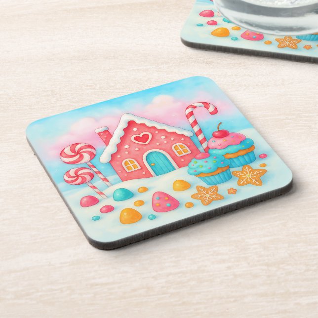Dessous-de-verre Candyland Christmas Beverage Coaster (Côté gauche)