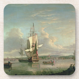 Dessous-de-verre Canonnière sur la Tamise outre de Woolwich