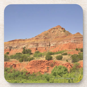 Dessous-de-verre Canyon de Duro de Palo, le Texas.  Couches