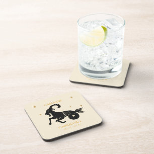 Dessous-de-verre Capricorne Astrological Zodiac Signet Nom Cadeau