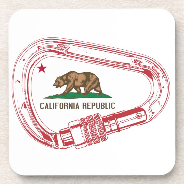 Dessous-de-verre Carabiner d'Escalade californienne (Devant)