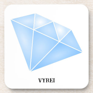 Dessous-de-verre Carat diamant bleu brillant