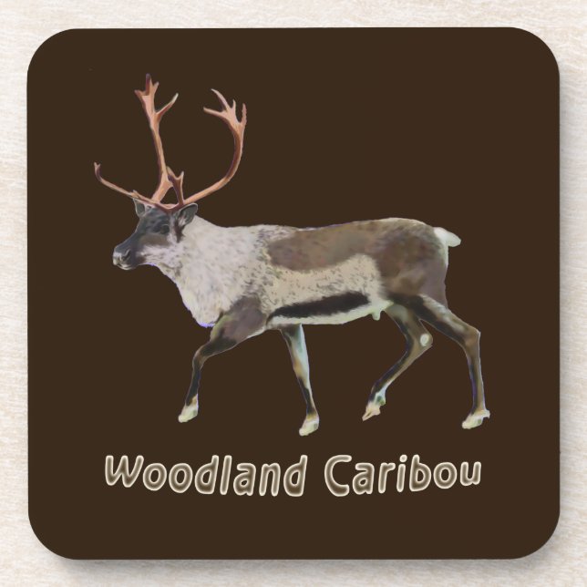 Dessous-de-verre Caribou des bois (Devant)