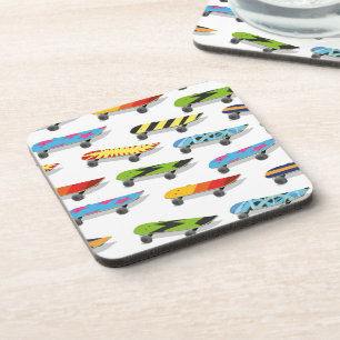 Dessous-de-verre Caricature skateboard.