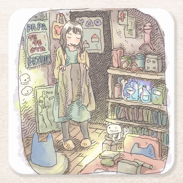 DESSOUS DE VERRE CARRÉ さやしごじ (Devant)