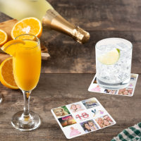 18e anniversaire fête blanc nom photo collage