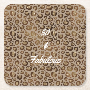 Dessous De Verre Carré 50 et Fabulous Cheetah Print