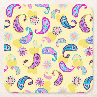 Dessous De Verre Carré 90s Paisley