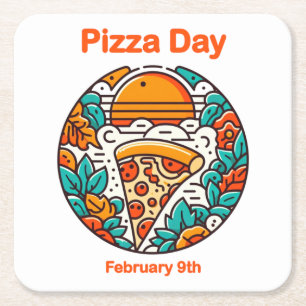 Dessous De Verre Carré 9 février - Pizza Day