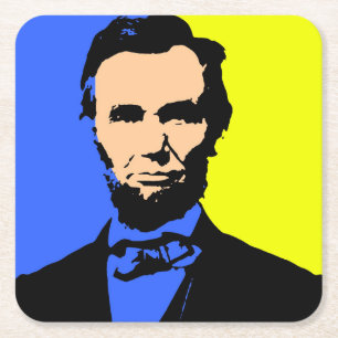 DESSOUS DE VERRE CARRÉ ABE LINCOLN 2