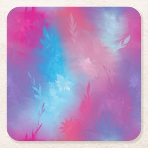 Dessous De Verre Carré Abréviation florale