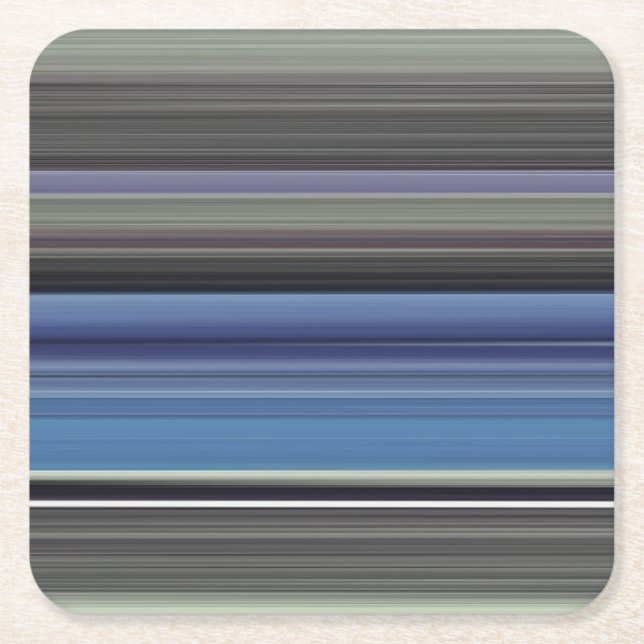Dessous De Verre Carré Abstract #1: Blue and grey (Devant)