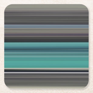 Dessous De Verre Carré Abstract #1: Teal and grey
