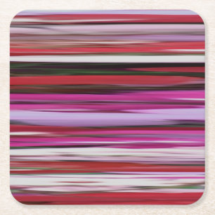 Dessous De Verre Carré Abstrait #2 : Flou rouge