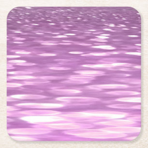 Dessous De Verre Carré Abstrait #3 : Lilac Shimmer
