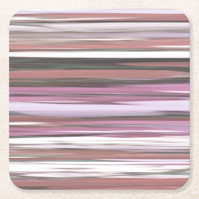 Dessous De Verre Carré Abstrait n° 2 : flou rose (Devant)