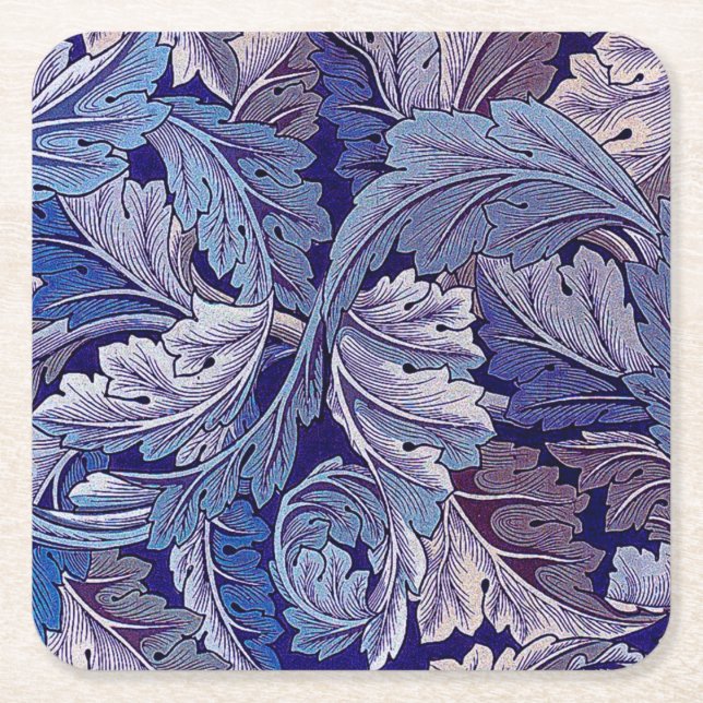 Dessous De Verre Carré Acanthus Purple, William Morris (Devant)