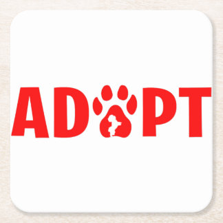 Dessous De Verre Carré Adopter Dont Shop - Havanais