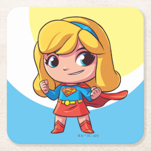Dessous De Verre Carré Adorable Stance Supergirl