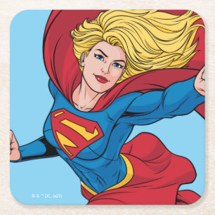 Dessous De Verre Carré Adorable Stance Supergirl