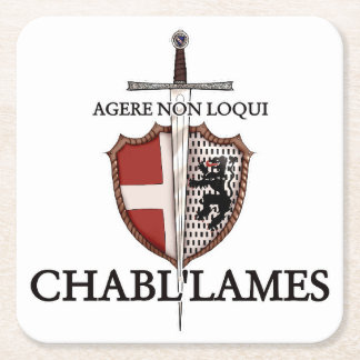 Dessous De Verre Carré Affiche logo AMHE du 74