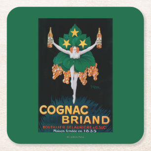 Dessous De Verre Carré Affiche promotionnelle de Briand de cognac