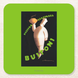 Dessous De Verre Carré Affiche promotionnelle de pâtes de Buitoni