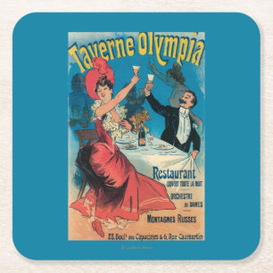 Dessous De Verre Carré Affiche promotionnelle d'Olympia de Taverne